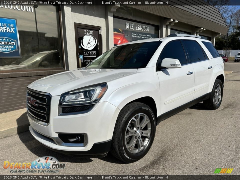 2016 GMC Acadia SLT White Frost Tricoat / Dark Cashmere Photo #2