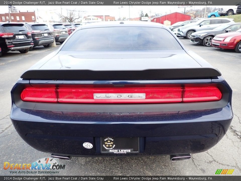 2014 Dodge Challenger R/T Jazz Blue Pearl Coat / Dark Slate Gray Photo #4