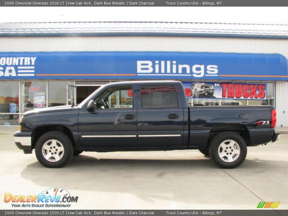 2006 Chevrolet Silverado 1500 LT Crew Cab 4x4 Dark Blue Metallic / Dark Charcoal Photo #1