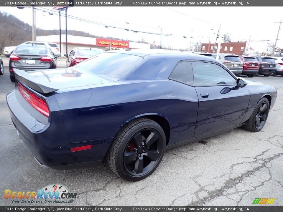 2014 Dodge Challenger R/T Jazz Blue Pearl Coat / Dark Slate Gray Photo #6