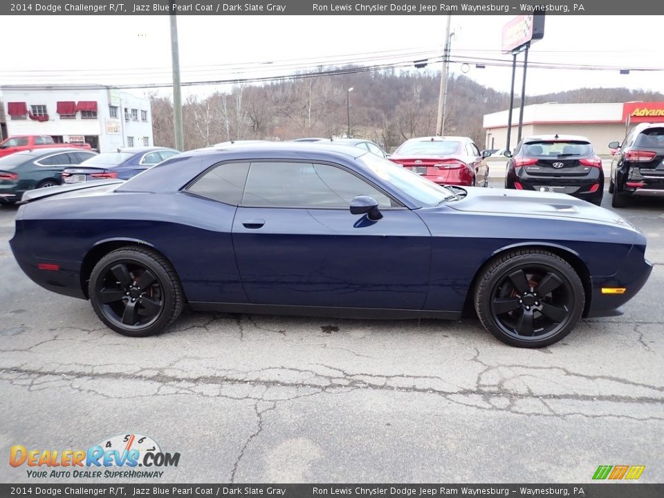 2014 Dodge Challenger R/T Jazz Blue Pearl Coat / Dark Slate Gray Photo #7