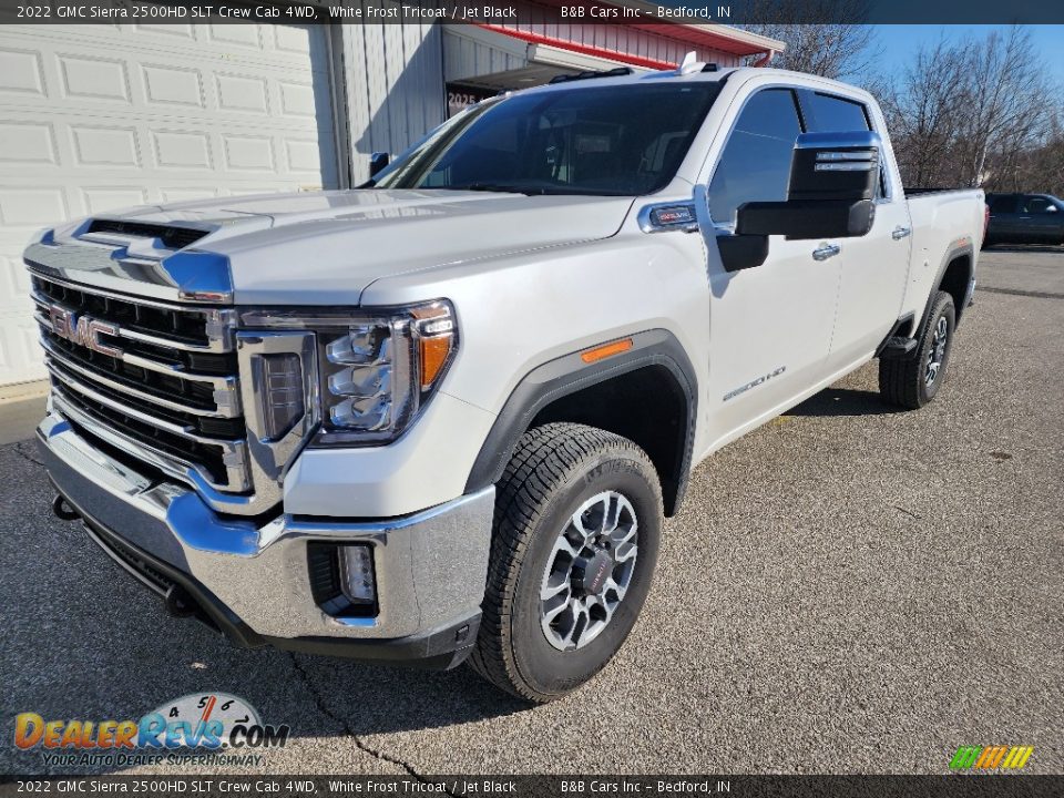 White Frost Tricoat 2022 GMC Sierra 2500HD SLT Crew Cab 4WD Photo #7