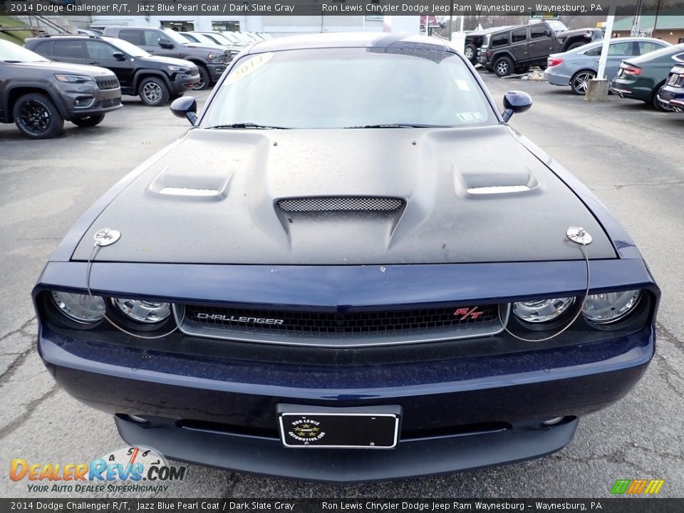 2014 Dodge Challenger R/T Jazz Blue Pearl Coat / Dark Slate Gray Photo #9