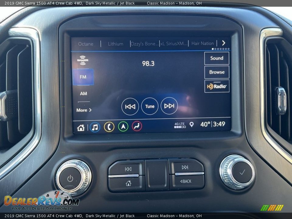 2019 GMC Sierra 1500 AT4 Crew Cab 4WD Dark Sky Metallic / Jet Black Photo #10