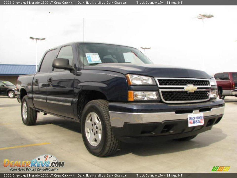 2006 Chevrolet Silverado 1500 LT Crew Cab 4x4 Dark Blue Metallic / Dark Charcoal Photo #3