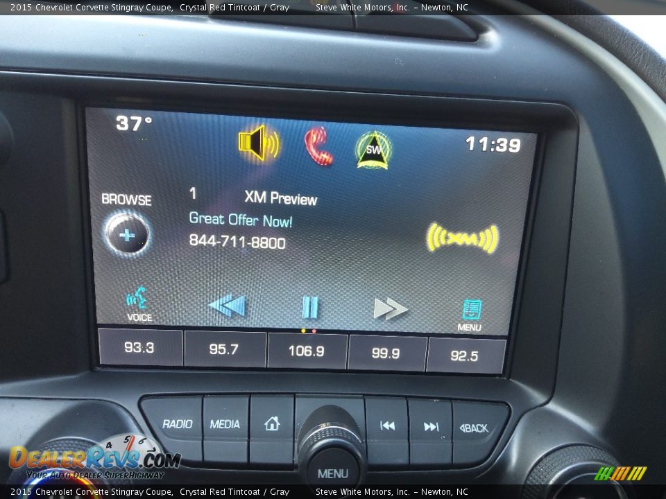 Controls of 2015 Chevrolet Corvette Stingray Coupe Photo #22