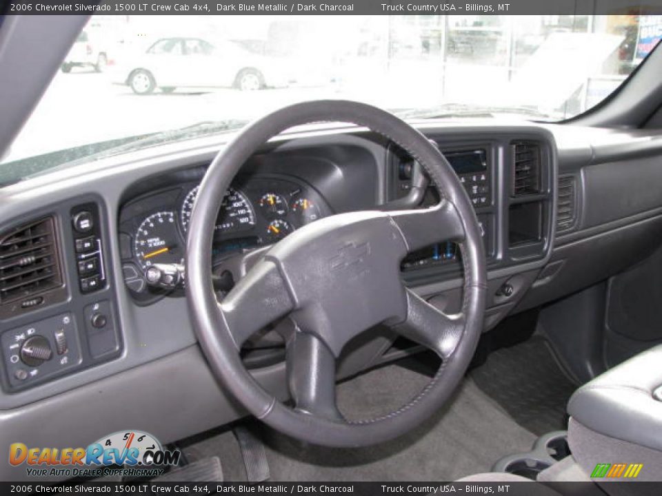 2006 Chevrolet Silverado 1500 LT Crew Cab 4x4 Dark Blue Metallic / Dark Charcoal Photo #9
