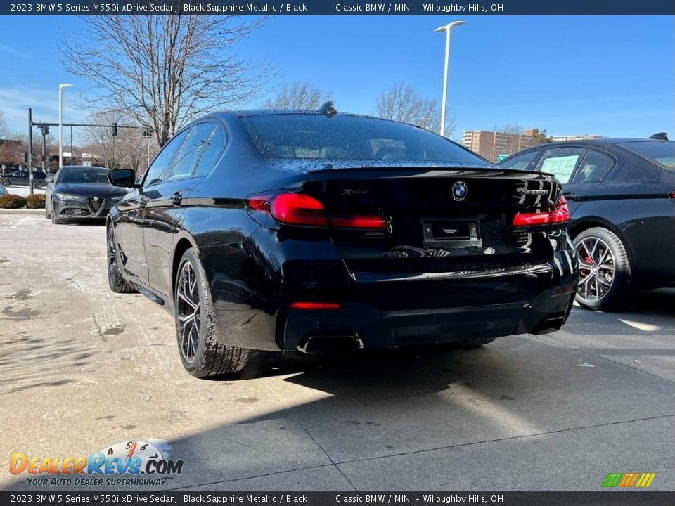 2023 BMW 5 Series M550i xDrive Sedan Black Sapphire Metallic / Black Photo #2