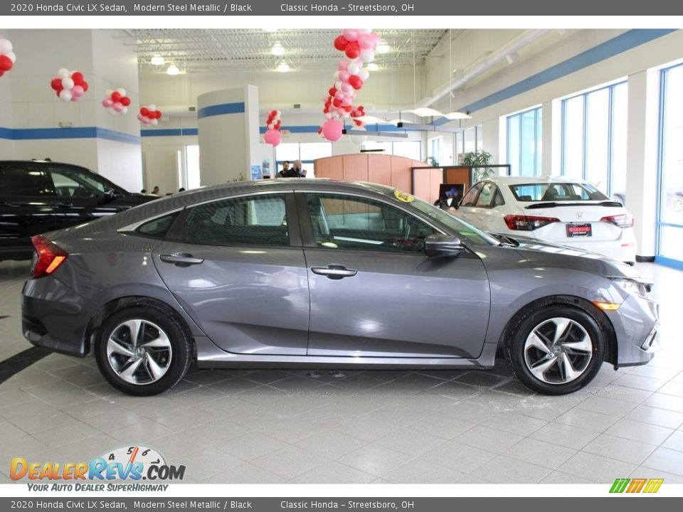 2020 Honda Civic LX Sedan Modern Steel Metallic / Black Photo #4