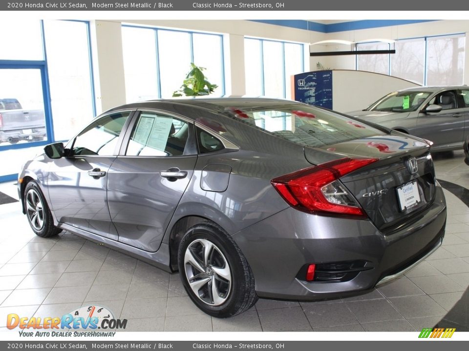 2020 Honda Civic LX Sedan Modern Steel Metallic / Black Photo #9