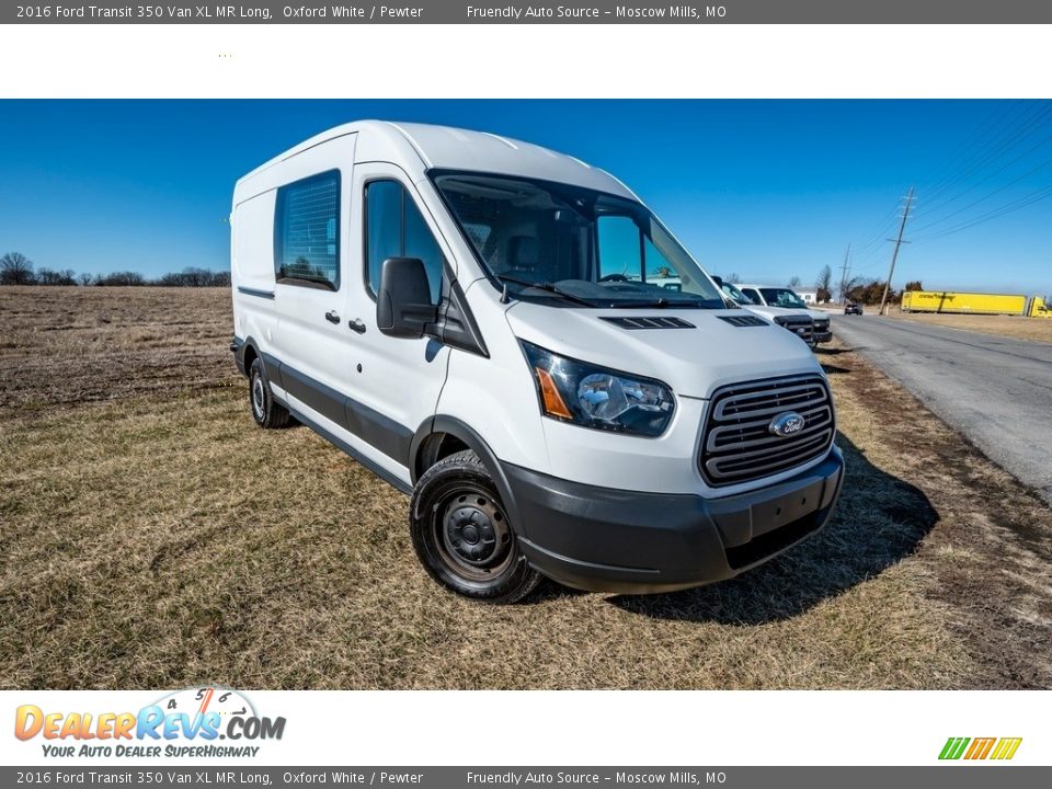 2016 Ford Transit 350 Van XL MR Long Oxford White / Pewter Photo #1