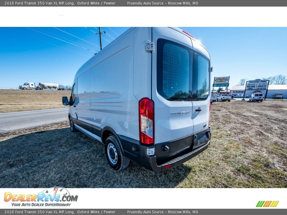 2016 Ford Transit 350 Van XL MR Long Oxford White / Pewter Photo #6