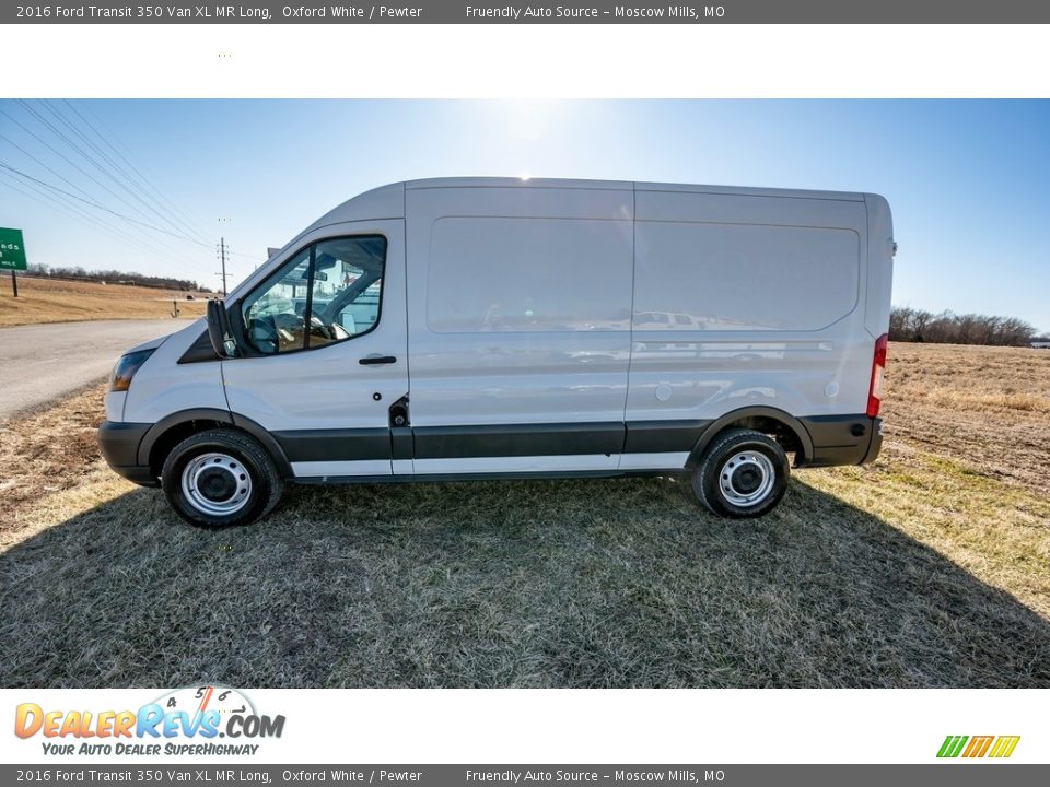 2016 Ford Transit 350 Van XL MR Long Oxford White / Pewter Photo #7