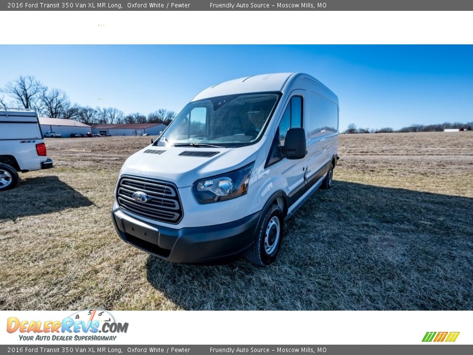 2016 Ford Transit 350 Van XL MR Long Oxford White / Pewter Photo #8