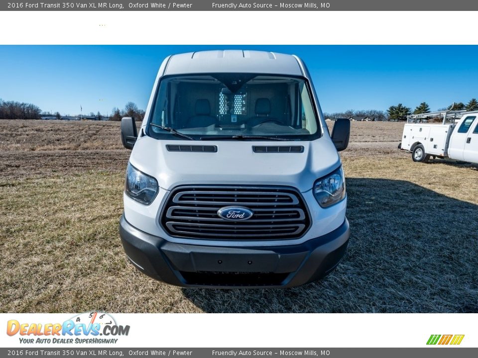 2016 Ford Transit 350 Van XL MR Long Oxford White / Pewter Photo #9