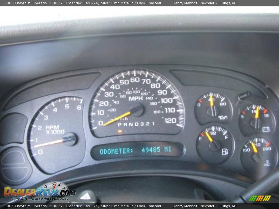 2006 Chevrolet Silverado 1500 Z71 Extended Cab 4x4 Silver Birch Metallic / Dark Charcoal Photo #11