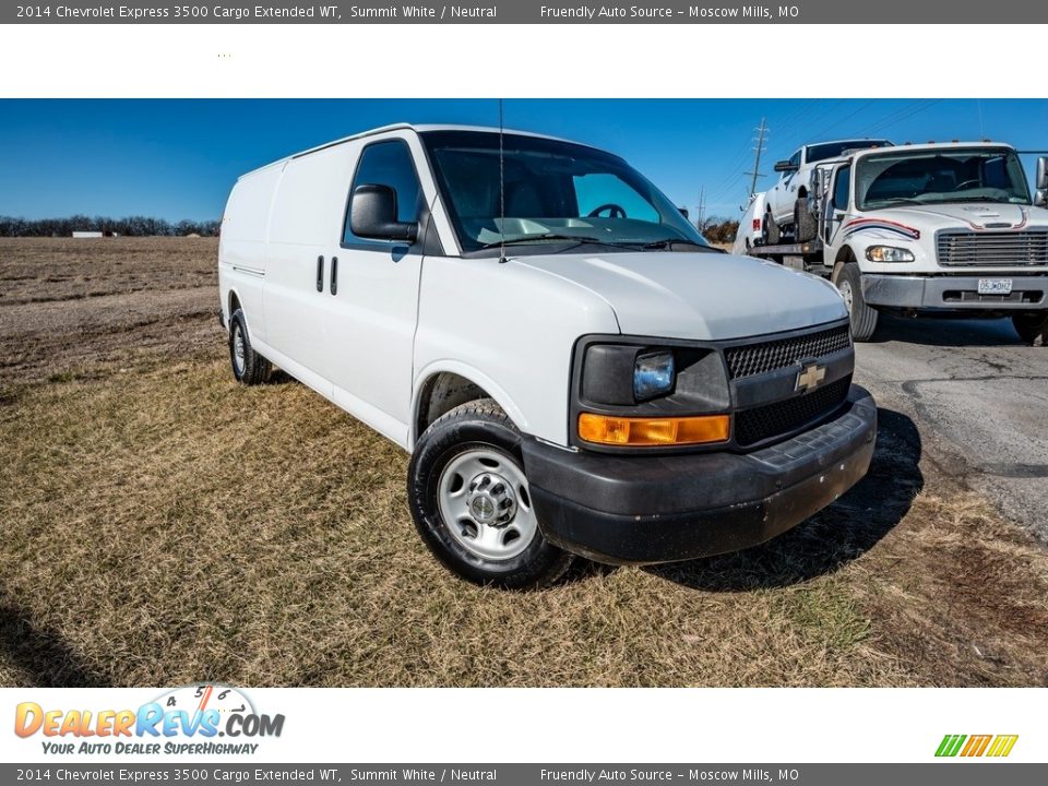 2014 Chevrolet Express 3500 Cargo Extended WT Summit White / Neutral Photo #1