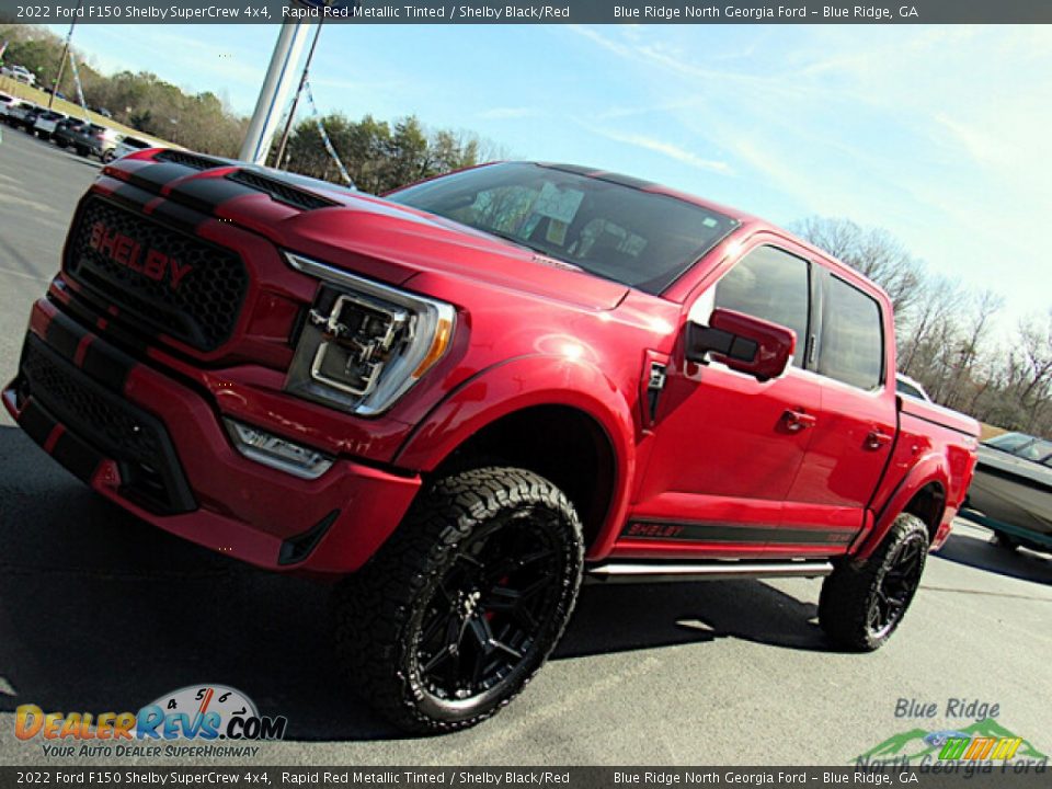 2022 Ford F150 Shelby SuperCrew 4x4 Rapid Red Metallic Tinted / Shelby Black/Red Photo #34