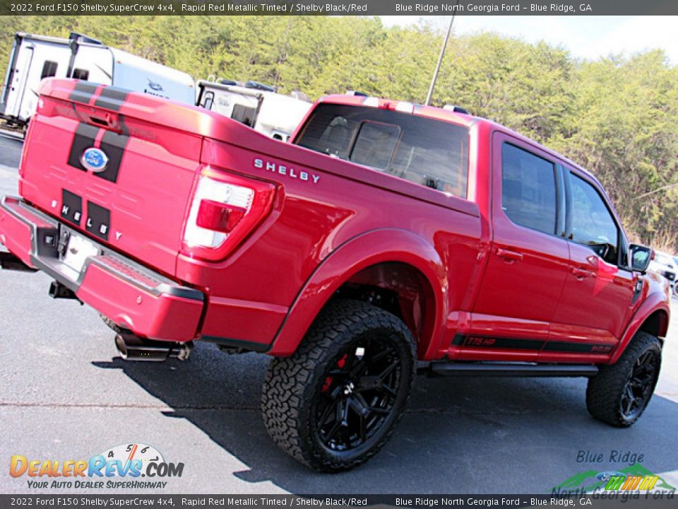 2022 Ford F150 Shelby SuperCrew 4x4 Rapid Red Metallic Tinted / Shelby Black/Red Photo #36