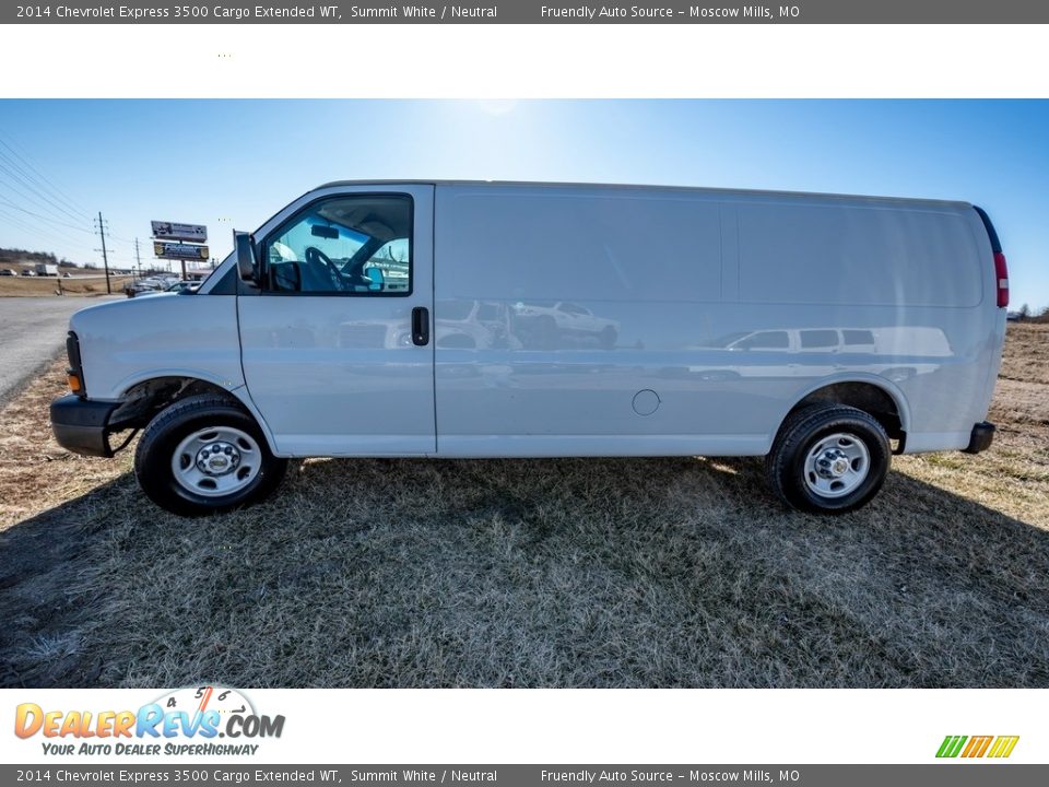 2014 Chevrolet Express 3500 Cargo Extended WT Summit White / Neutral Photo #7