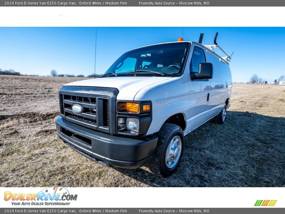 2014 Ford E-Series Van E150 Cargo Van Oxford White / Medium Flint Photo #8