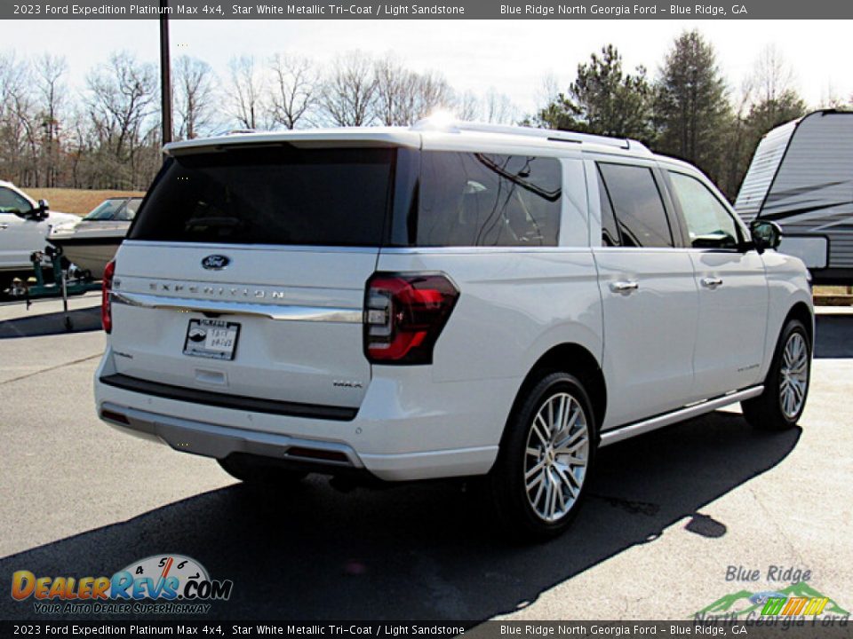 2023 Ford Expedition Platinum Max 4x4 Star White Metallic Tri-Coat / Light Sandstone Photo #5