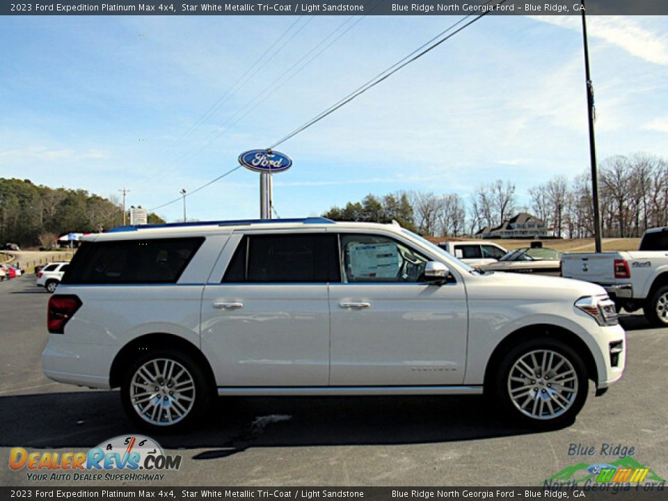 2023 Ford Expedition Platinum Max 4x4 Star White Metallic Tri-Coat / Light Sandstone Photo #6