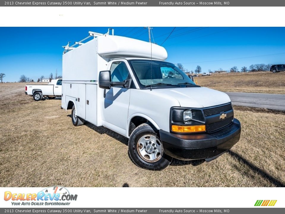 2013 Chevrolet Express Cutaway 3500 Utility Van Summit White / Medium Pewter Photo #1