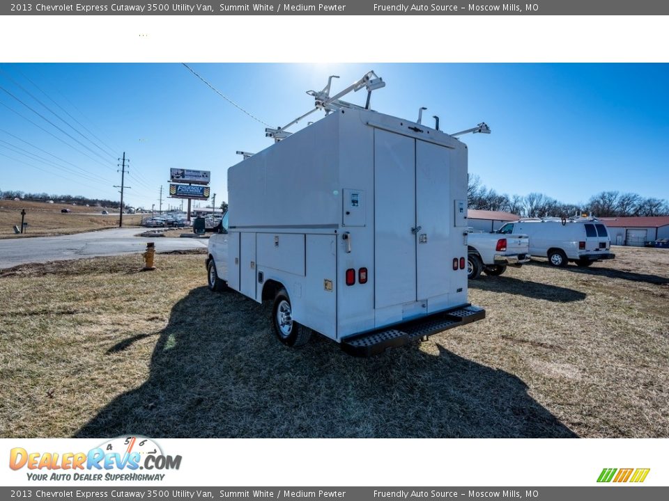 2013 Chevrolet Express Cutaway 3500 Utility Van Summit White / Medium Pewter Photo #6