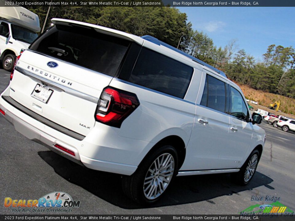 2023 Ford Expedition Platinum Max 4x4 Star White Metallic Tri-Coat / Light Sandstone Photo #30
