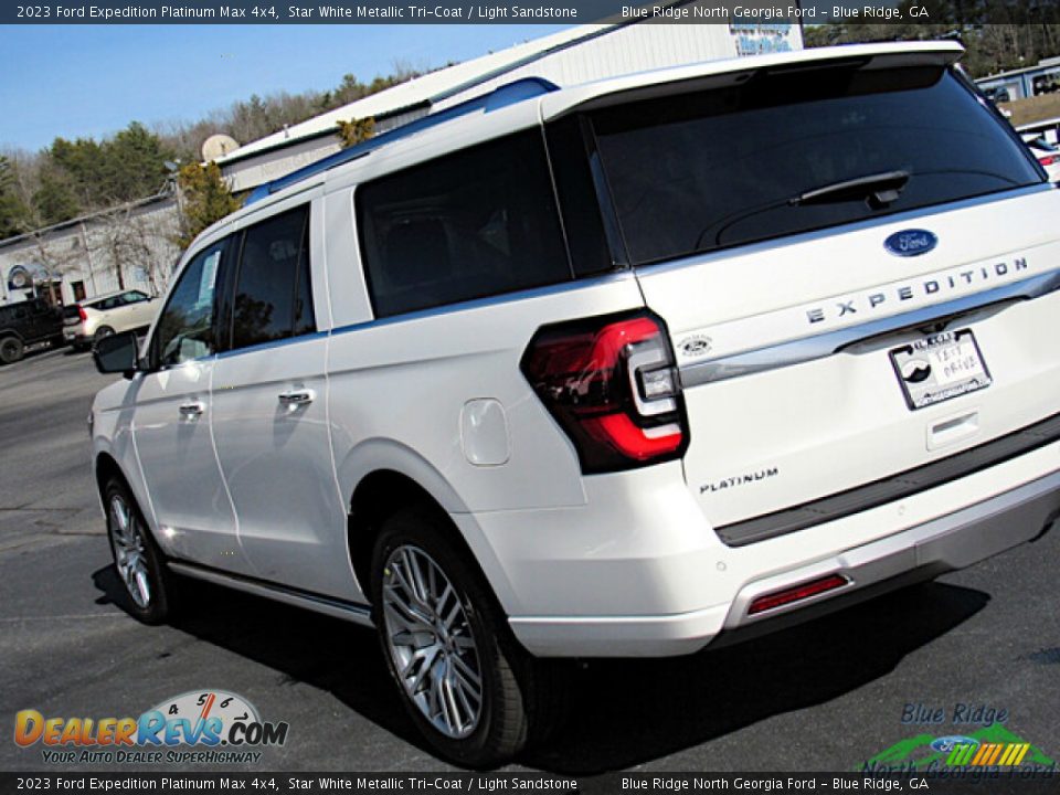 2023 Ford Expedition Platinum Max 4x4 Star White Metallic Tri-Coat / Light Sandstone Photo #31