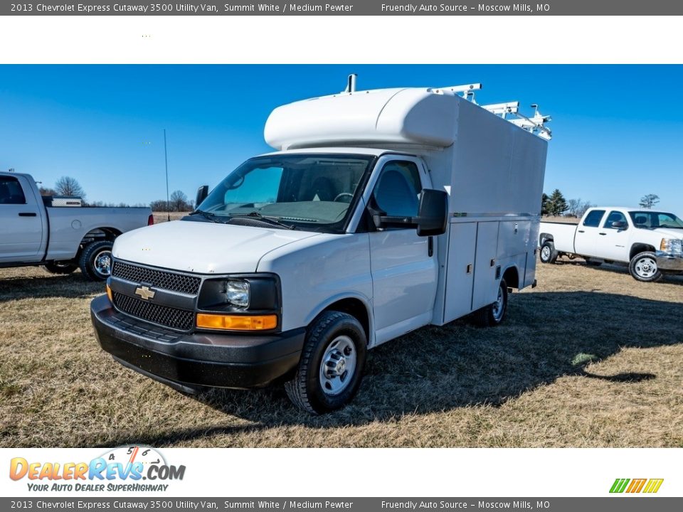 2013 Chevrolet Express Cutaway 3500 Utility Van Summit White / Medium Pewter Photo #8