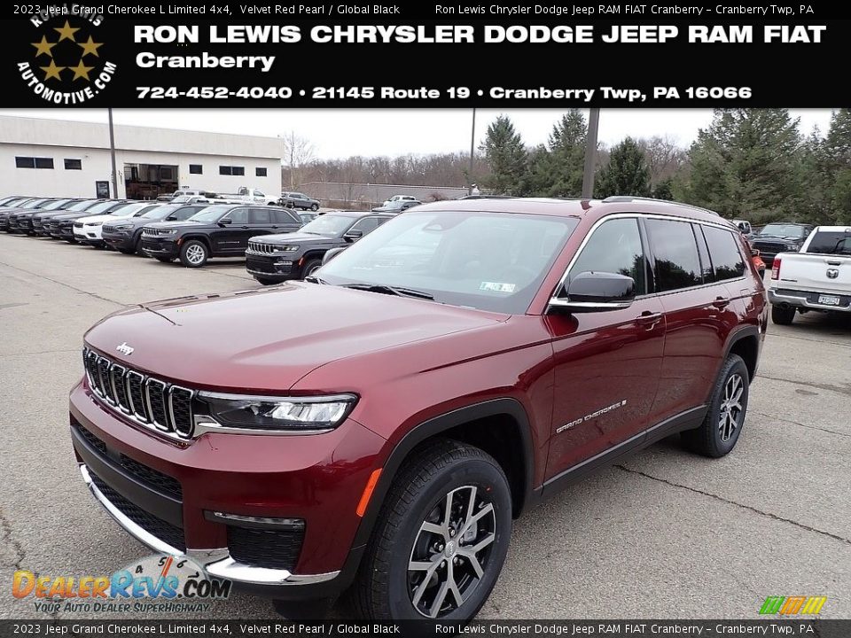 2023 Jeep Grand Cherokee L Limited 4x4 Velvet Red Pearl / Global Black Photo #1