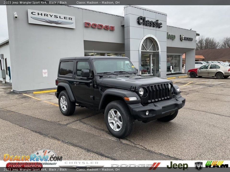 2023 Jeep Wrangler Sport 4x4 Black / Black Photo #1