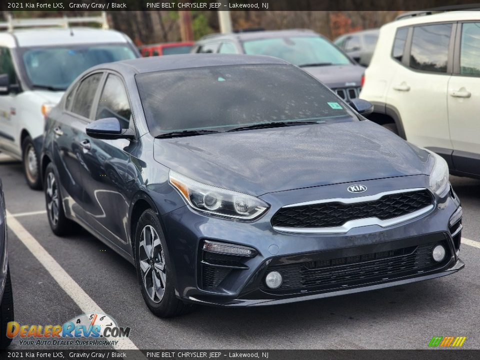 2021 Kia Forte LXS Gravity Gray / Black Photo #3