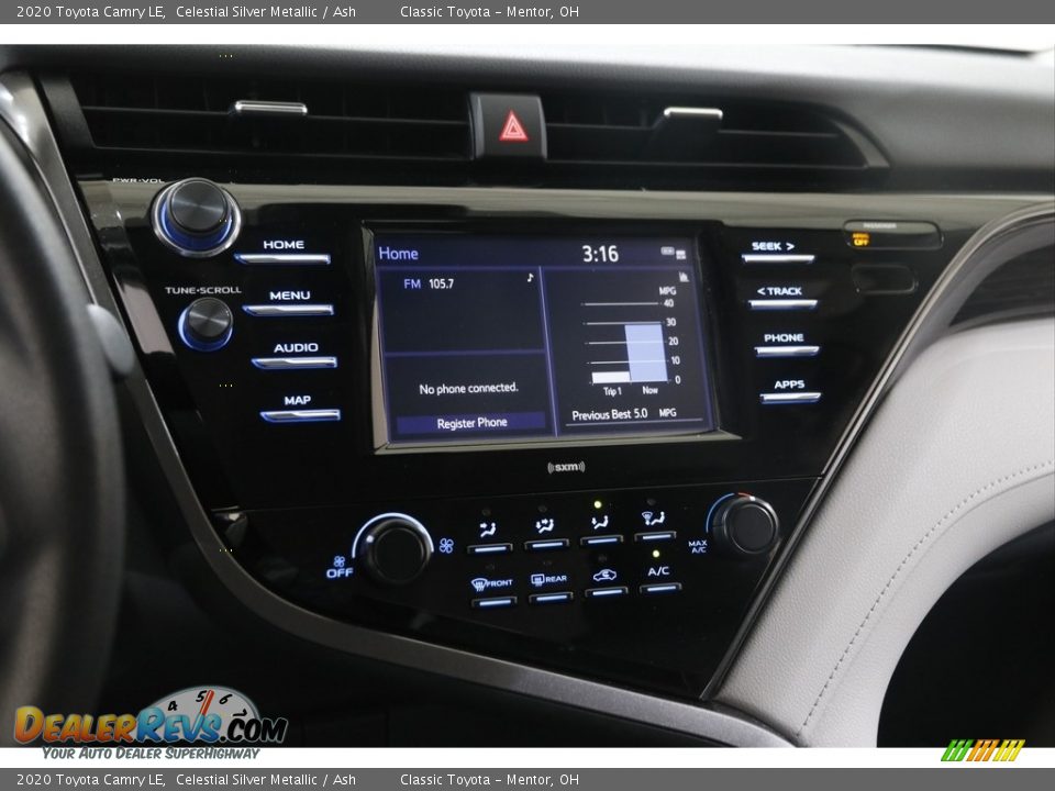 2020 Toyota Camry LE Celestial Silver Metallic / Ash Photo #9
