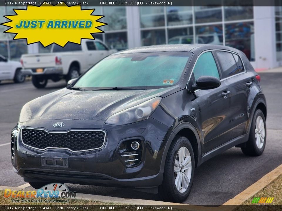 2017 Kia Sportage LX AWD Black Cherry / Black Photo #1