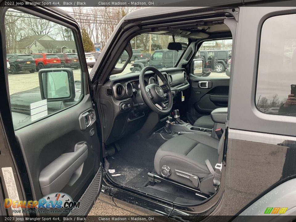 Front Seat of 2023 Jeep Wrangler Sport 4x4 Photo #8