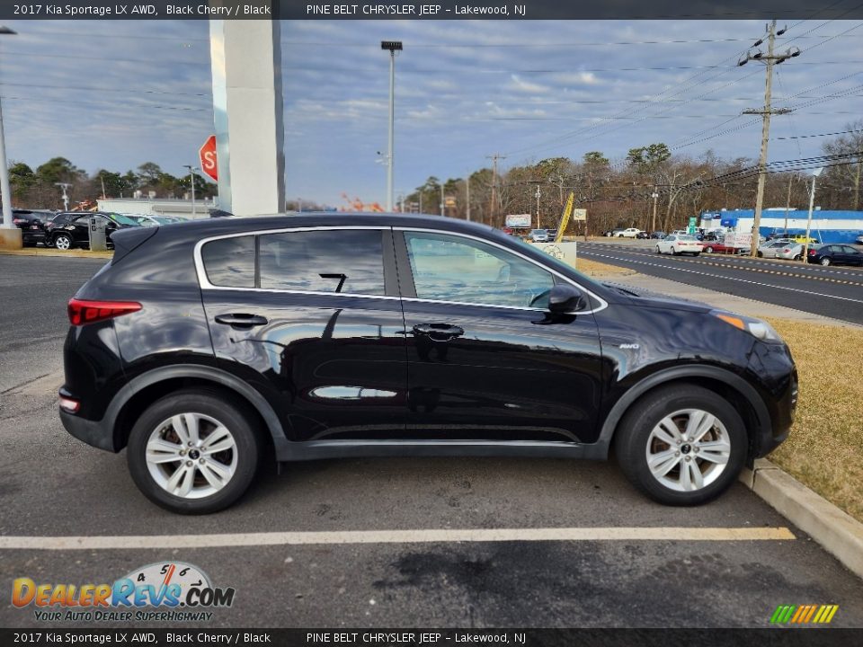 2017 Kia Sportage LX AWD Black Cherry / Black Photo #4