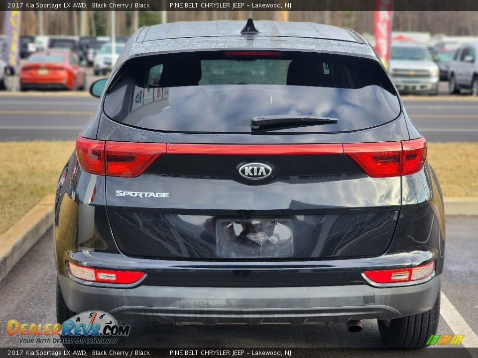 2017 Kia Sportage LX AWD Black Cherry / Black Photo #7