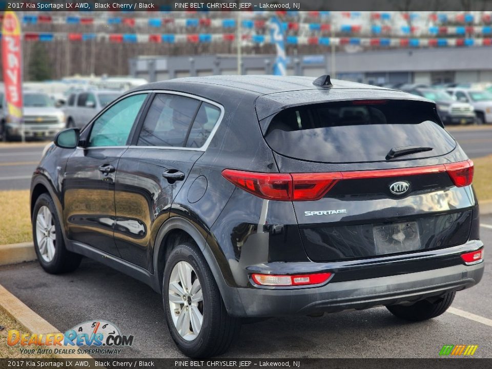 2017 Kia Sportage LX AWD Black Cherry / Black Photo #8