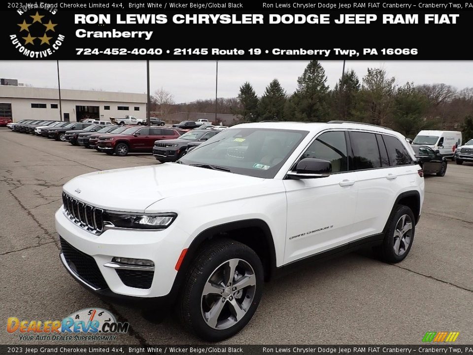 2023 Jeep Grand Cherokee Limited 4x4 Bright White / Wicker Beige/Global Black Photo #1