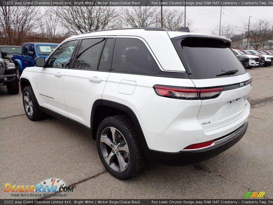 2023 Jeep Grand Cherokee Limited 4x4 Bright White / Wicker Beige/Global Black Photo #3