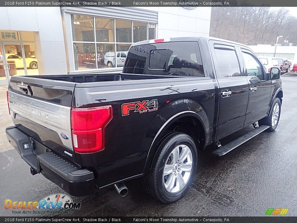 2018 Ford F150 Platinum SuperCrew 4x4 Shadow Black / Black Photo #2