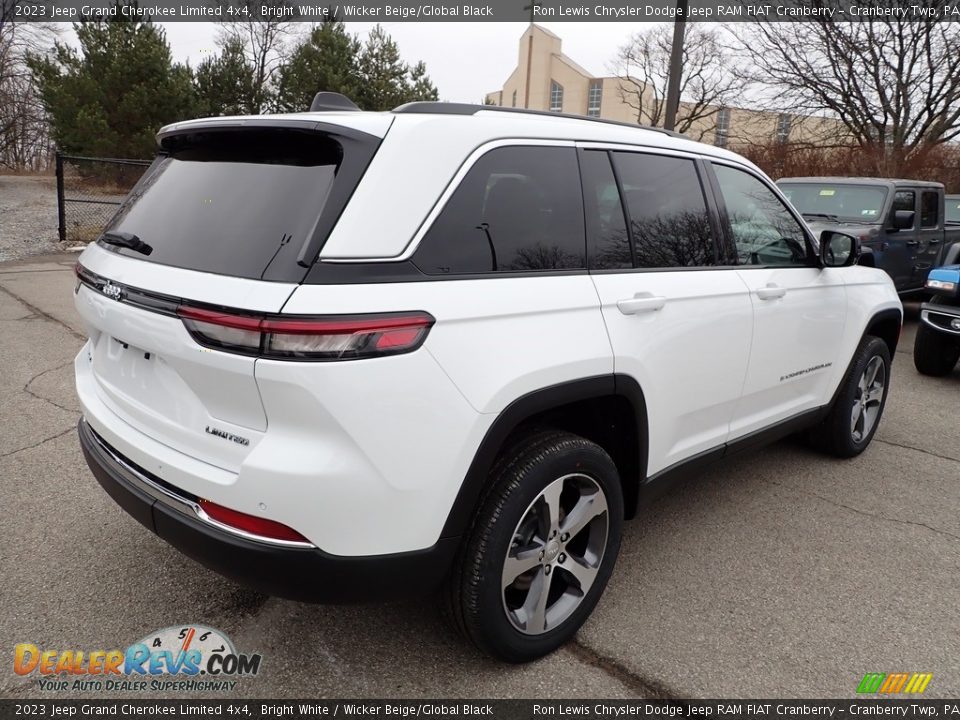 2023 Jeep Grand Cherokee Limited 4x4 Bright White / Wicker Beige/Global Black Photo #5