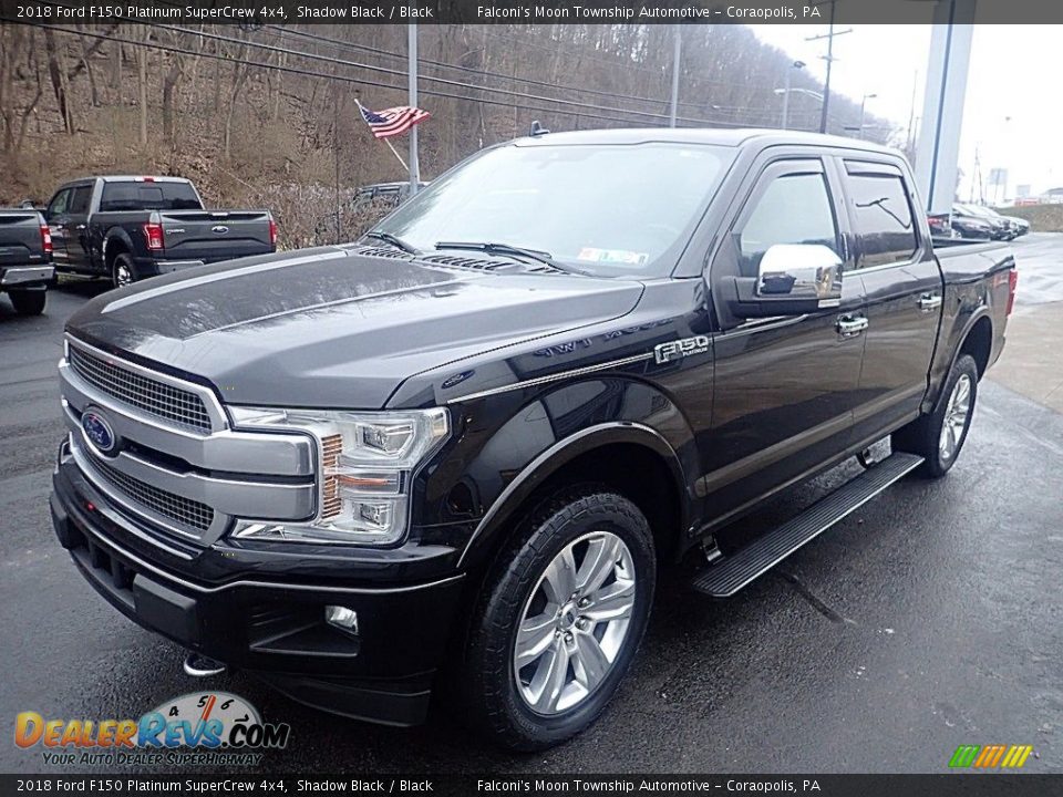 2018 Ford F150 Platinum SuperCrew 4x4 Shadow Black / Black Photo #7