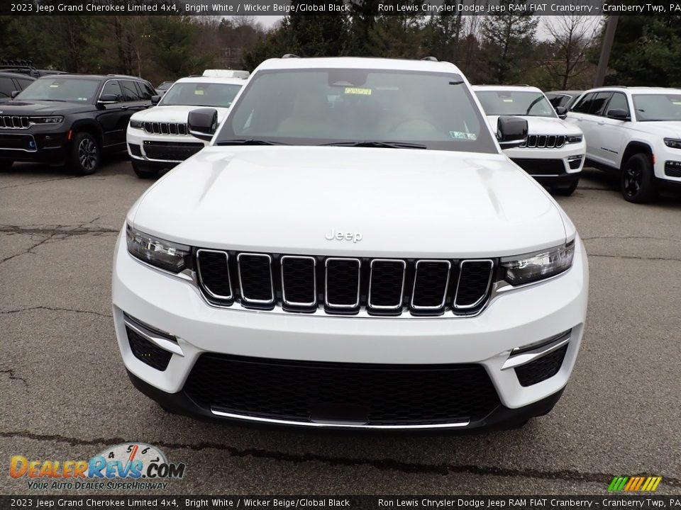 2023 Jeep Grand Cherokee Limited 4x4 Bright White / Wicker Beige/Global Black Photo #8