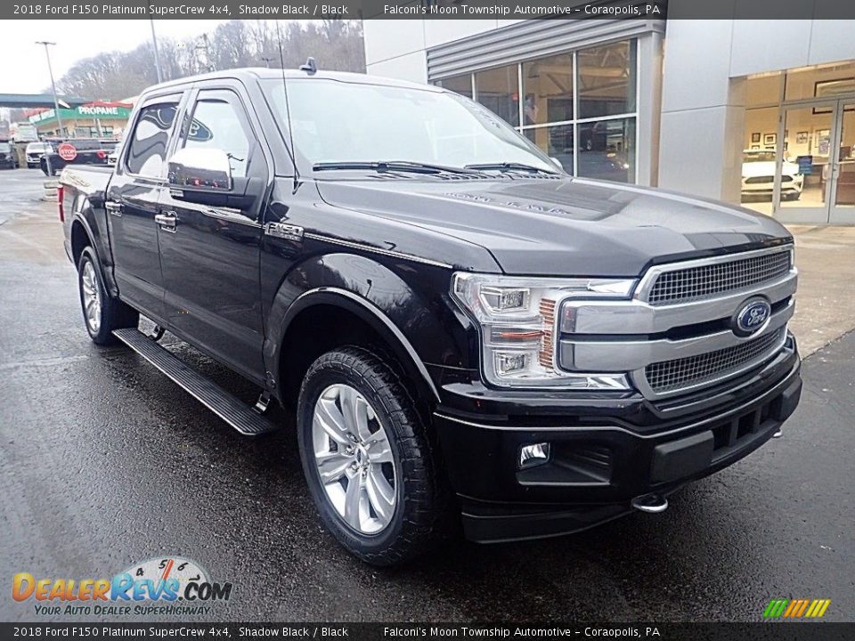 2018 Ford F150 Platinum SuperCrew 4x4 Shadow Black / Black Photo #9