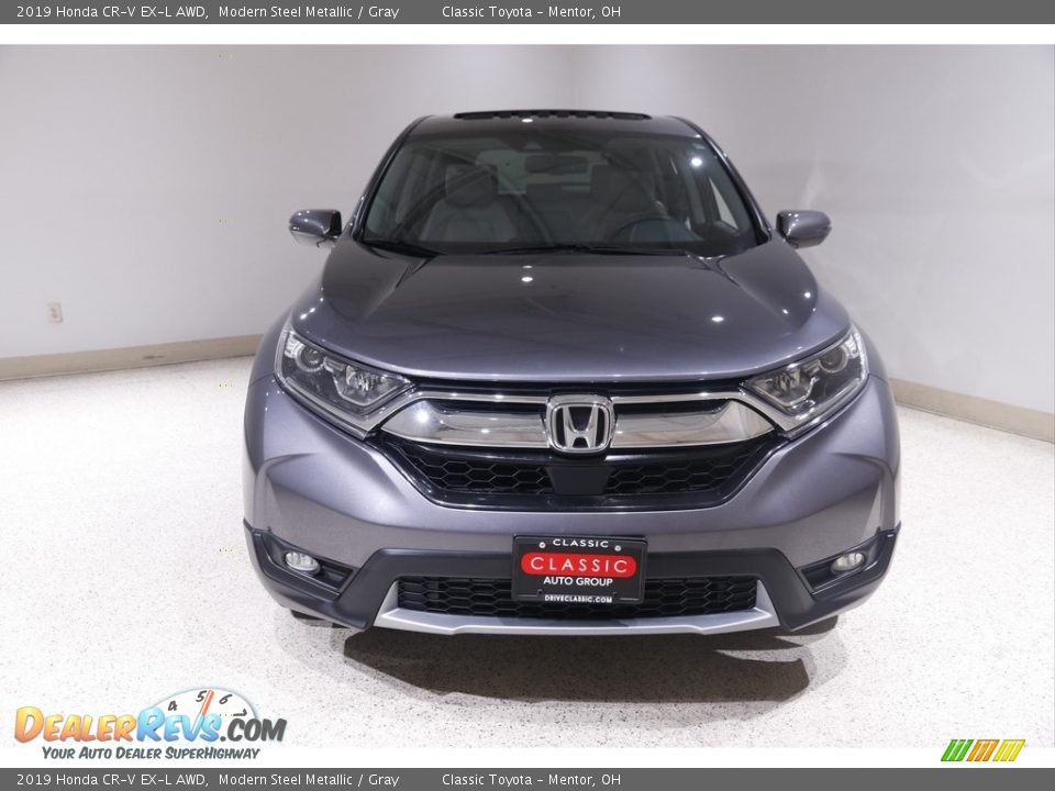 2019 Honda CR-V EX-L AWD Modern Steel Metallic / Gray Photo #2