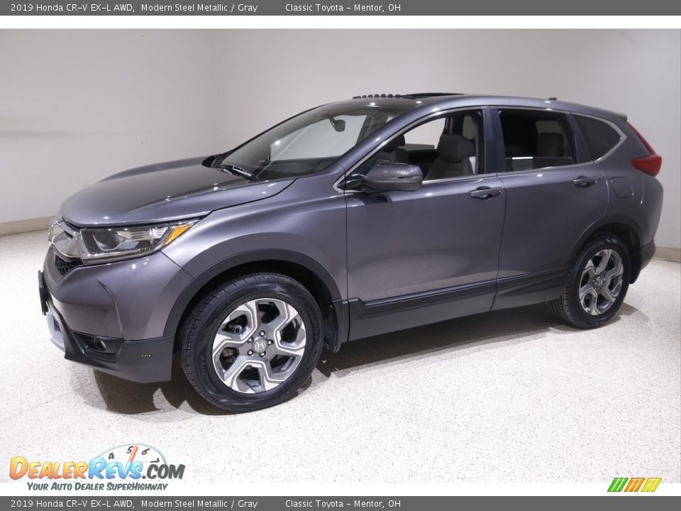 2019 Honda CR-V EX-L AWD Modern Steel Metallic / Gray Photo #3